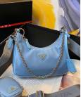 Сумка Prada Re-Edition 2005 Nylon Bag Astral Blue